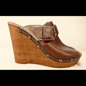 Reba Leather Wedges 37‎